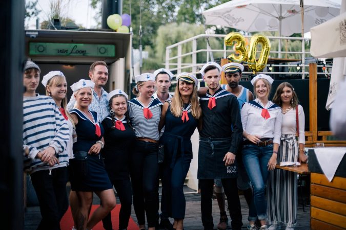 Grosse Party auf der van Loon zum 30 Geburtstag.